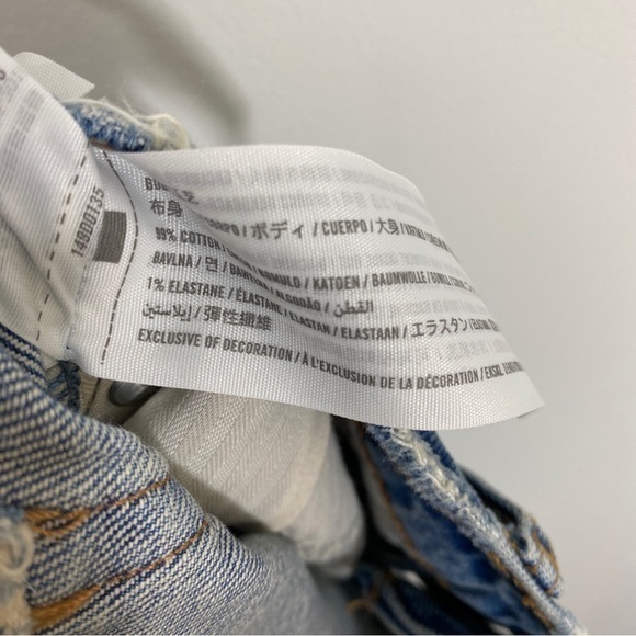 Abercrombie & Fitch‎ 27/4 The Mom High Rise Jean Shorts Distressed - Picture 5 of 8